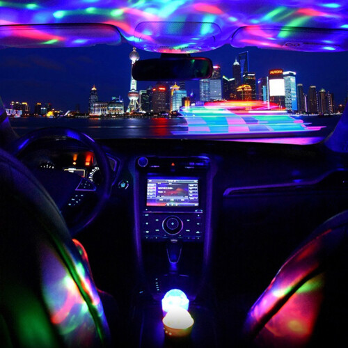 Mini Portable USB Crystal Ball Light LED Colorful 2