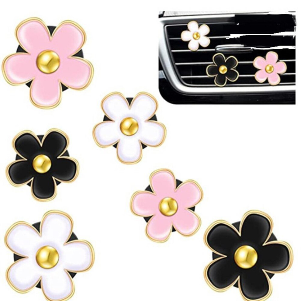 6 Pcs Flowers Car Air Vent Clips Lovely Flower 8320539178615