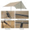 Camping Awning with Poles Waterproof UV Protection 3