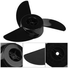Marine T54 3-Blatt Kunststoffpropeller Schwarz für Außenborder QP05013A