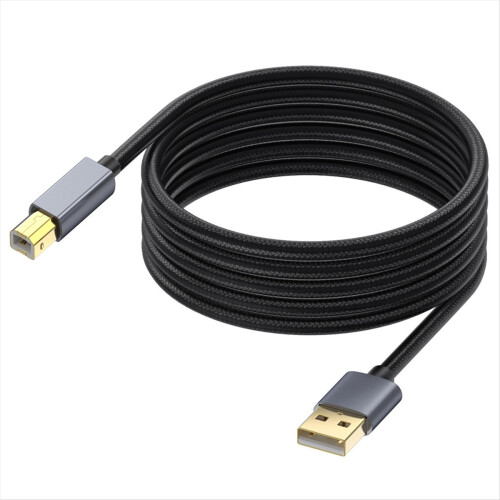 Cable de impresora USB de 3 metros, cable de escáner USB 2.0 tipo A macho a B macho