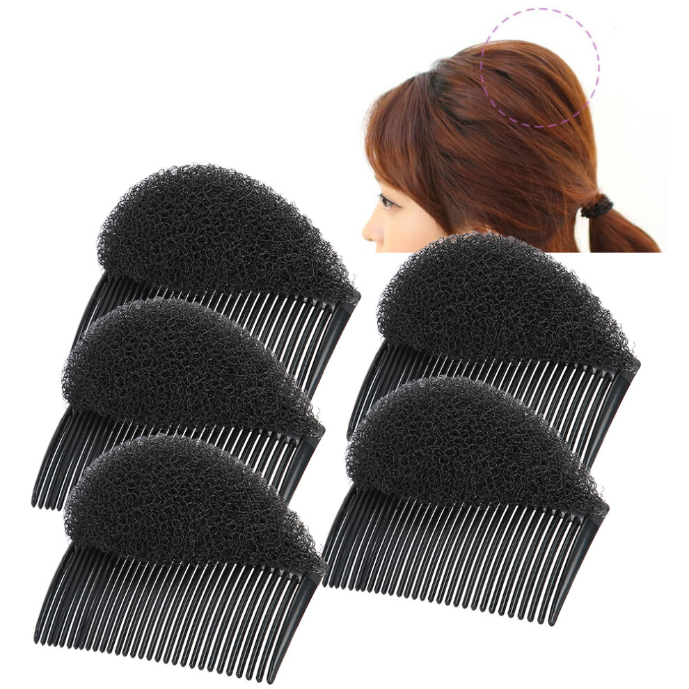 5 pcs Hair Fluffy Pad Updo Bangs Styling Tool ABS Nylon Durable