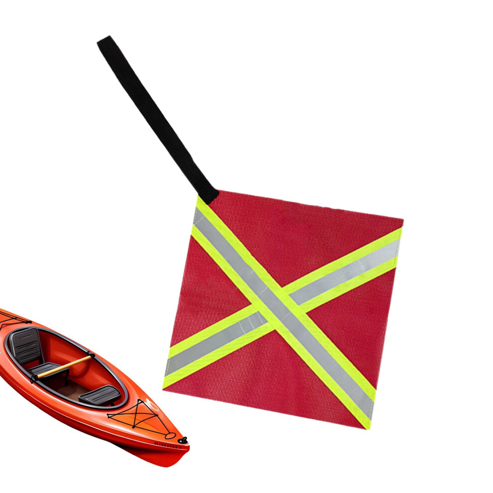 Trailer Flag - Kayak Night Warning Flag With Reflective Material For High Visibility On Rvs, Boats, Atvs, And Canoes Light 6447073659768