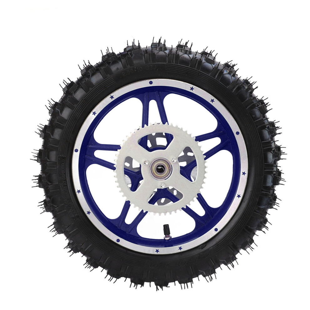 2.5Â10In Rear Wheel Assembly With Tire Disc Blue 8320539179643
