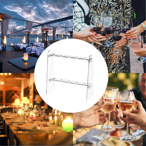 Contemporary 2 Layer Champagne Holder Removable Acrylic 1
