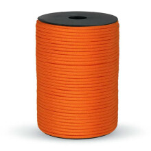 100M 550 Standard 9-Core Paracord Rope 4mm Outdoor Lanyard Strap Parachute Cord Orange 50M Length