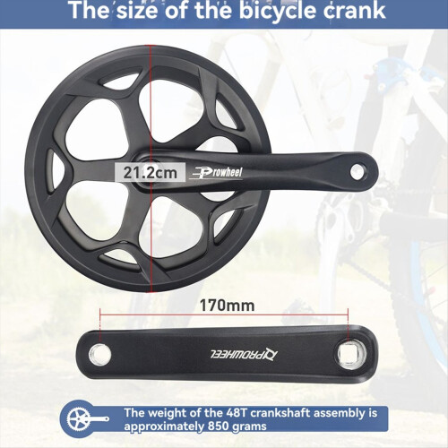 Σετ στροφάλων ποδηλάτου 170mm Universal Set Set Set Set 48T 2