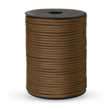 9-Core Paracord Rope 4mm 100M Brown Outdoor Parachute Cord Lanyard Strap for Camping and Survival Use