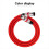 Kabel XLR 3-pinowy XLR męski/żeński panel czerwony 5