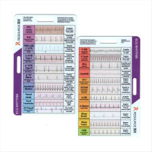 EKG/EKG-rytmelommekort Akryl 7-trins lineal Linealkort