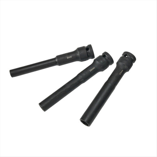 3PCS 1/2 Stick Hex Buchse Kopf Schlagschrauber 8/10/12mm Adapter 2