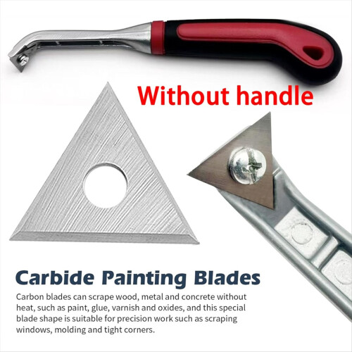 3Pcs 1inch Triangle Paint Paint Carbide Blades 2