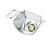 (sliver)Universal High Brightness Reversing Flashing Warning Lamp for Auto Motorcycle 2