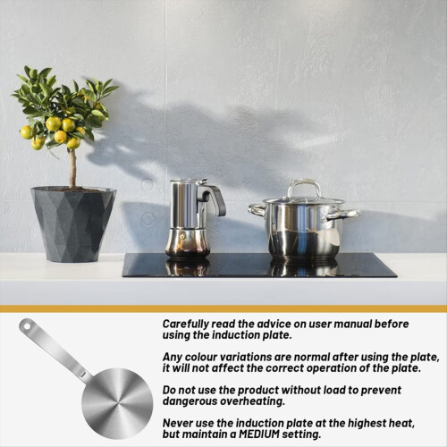 Induction Plate Adapter for Glass Cooktop Heat Diffuser 1