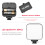 Mini LED Videolicht 6500K, 5W, Dimmbar, Cold Shoe Halteadapter 8