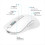 2.4G + Bluetooth Dual-Mode Spraakgestuurde Muis AI Slimme Muis Wit 5