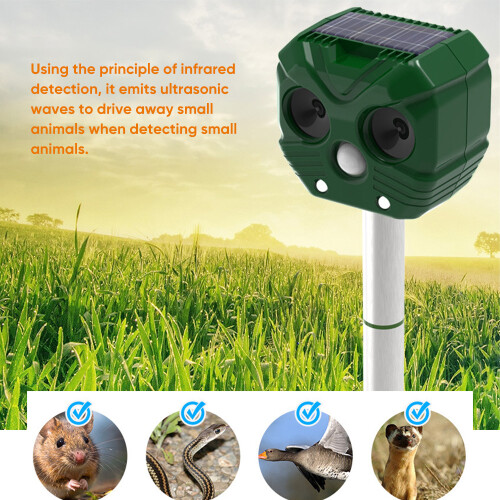 Solar Powered and USB Charging Cat Repeller LED 1