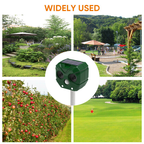 Solar Powered and USB Charging Cat Repeller LED