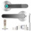APP Controlled Bluetooth Smart Door Lock with Biometric & Password Chrome Lever 2