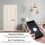 APP Controlled Bluetooth Smart Door Lock with Biometric & Password Chrome Lever 10