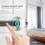 APP Controlled Bluetooth Smart Door Lock with Biometric & Password Chrome Lever 5