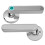 APP Controlled Bluetooth Smart Door Lock with Biometric & Password Chrome Lever 9