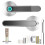 APP Controlled Bluetooth Smart Door Lock with Biometric & Password Chrome Lever 3
