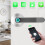APP Controlled Bluetooth Smart Door Lock with Biometric & Password Chrome Lever 1