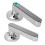 APP Controlled Bluetooth Smart Door Lock with Biometric & Password Chrome Lever 12