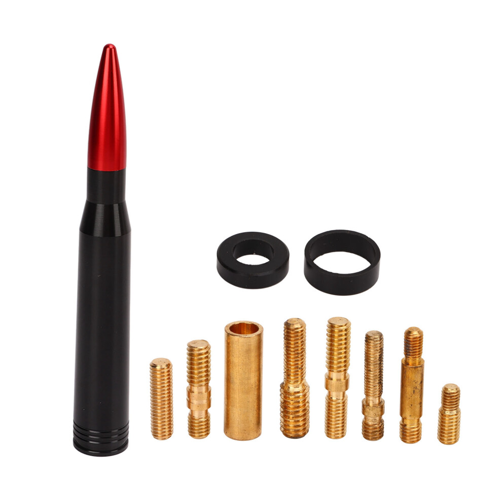 50 Caliber Antenna Mast 6061 Billet Aluminum Red 8320539182254