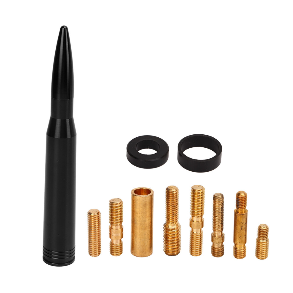 50 Caliber Antenna Mast 6061 Billet Aluminum Black 8320539182285
