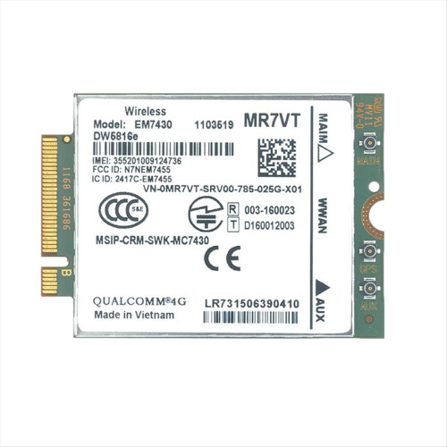 EM7430 WWAN-kort DW5816e CAT6 4G-modul 2