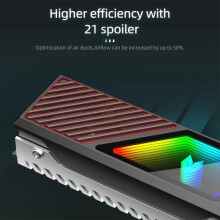 Nowy radiator RGB M.2 2280 SSD M.2 Radiator 5V 3-pinowy ARGB B