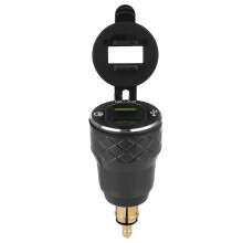 12V-24V Motorrad-USB-Ladeanschluss mit LED-Bildschirm, hohe Kompatibilität