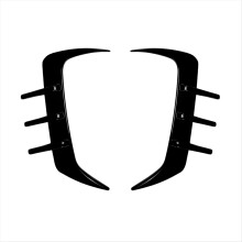 Capac decorativ pentru eleron bara de protecție, flanc, spate, vânt, cuțit, negru