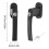 Lockable Window Handle With Key Stainless Steel Lockable 3