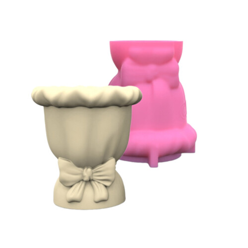 Flexible Silicone Planter Mold Creative Bowknot Succulent Holder