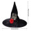 Women Witch Hat Halloween Masquerades Cosplay Hat with Skull 3