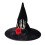 Women Witch Hat Halloween Masquerades Cosplay Hat with Skull 1