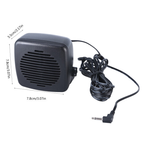 External Speaker Two-Way Radio 3.5mm Plug Loudspeaker For 2