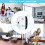 WiFi Extender with Ethernet Port, 3000 Sq.ft Coverage, Supports 45 Devices, Quick Setup Wireless Booster - White 4