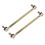 2Pcs 250mm Ball Joint Tie Rod 10mm Thread Steel 7