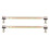 2Pcs 250mm Ball Joint Tie Rod 10mm Thread Steel 9