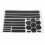 Black Waterproof Bicycle Reflective Sticker - High Visibility Strong Adhesion 14