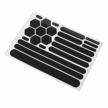 Black Waterproof Bicycle Reflective Sticker - High Visibility Strong Adhesion