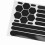 Black Waterproof Bicycle Reflective Sticker - High Visibility Strong Adhesion 11