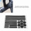 Black Waterproof Bicycle Reflective Sticker - High Visibility Strong Adhesion 6