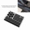 Black Waterproof Bicycle Reflective Sticker - High Visibility Strong Adhesion 5