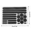 Black Waterproof Bicycle Reflective Sticker - High Visibility Strong Adhesion 2