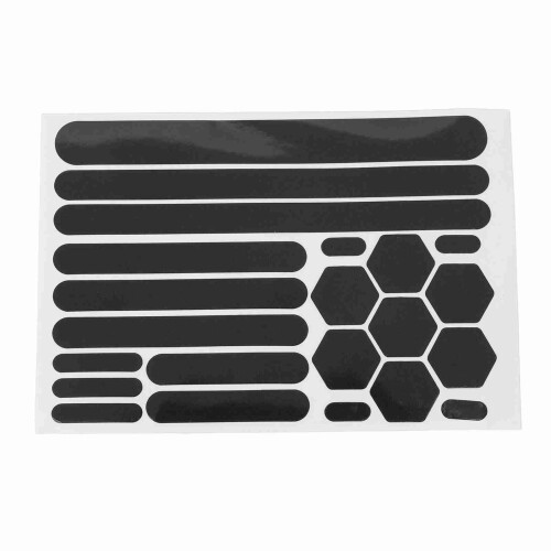 Black Waterproof Bicycle Reflective Sticker - High Visibility Strong Adhesion 2